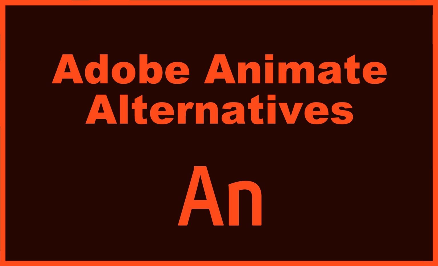 adobe animate alternative