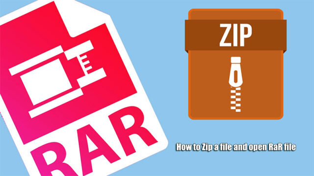 How to Zip a file and open RaR file using Winzip