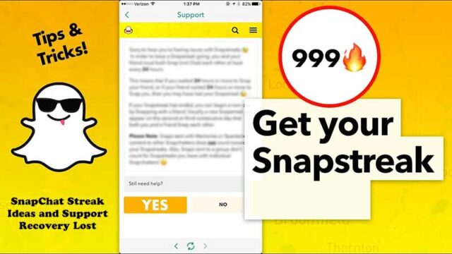 SnapChat Streak Ideas and Support Recovery Lost