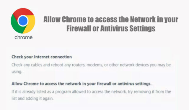 Allow Chrome to access the Network in your Firewall or Antivirus Settings.