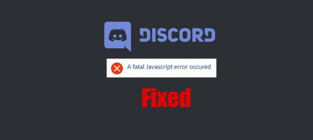 JavaScript Error Discord