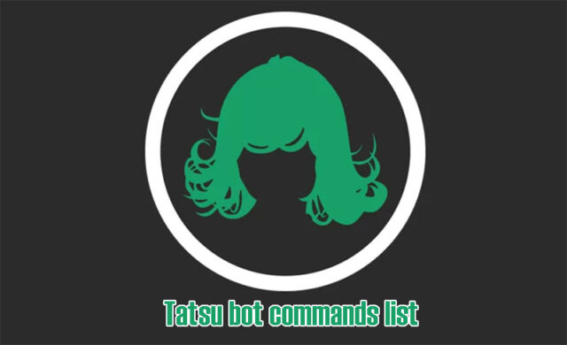 tatsu bot commands list