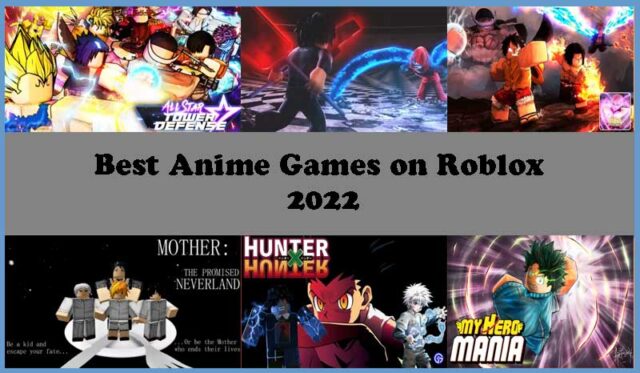 roblox anime games