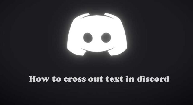 how to cross out text in discord