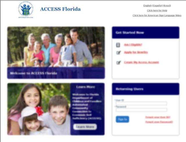 My access Florida FL login